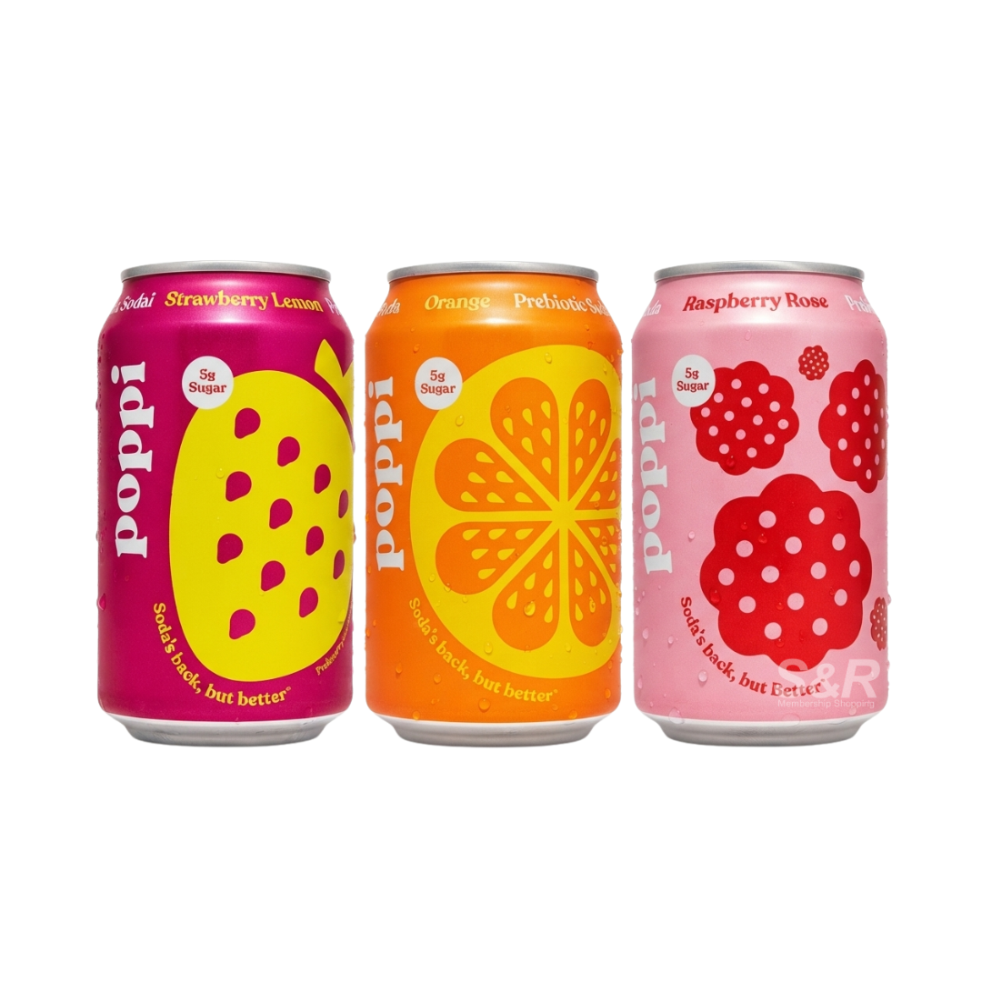 Poppi Juicy Faves 355mL
